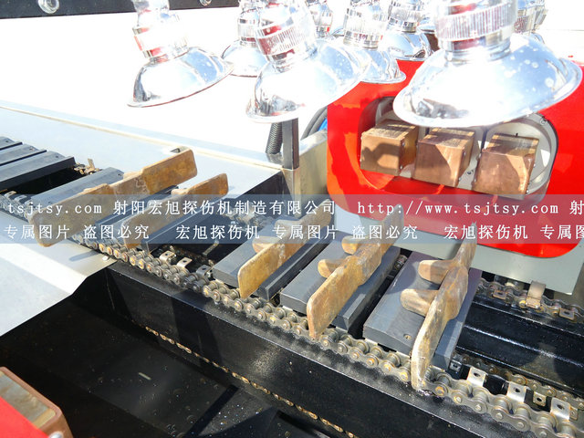 產(chǎn)品名稱(chēng)：鐵齒熒光磁粉探傷檢測線(xiàn)
產(chǎn)品型號：HCDG-2000
產(chǎn)品規格：臺